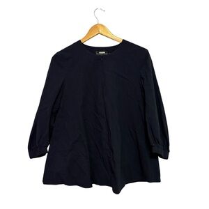 Pomander Place Tuckernuck Blue‎ Quarter Zip Tunic Top Size Medium